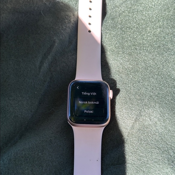Apple Smartwatch with Pink Band